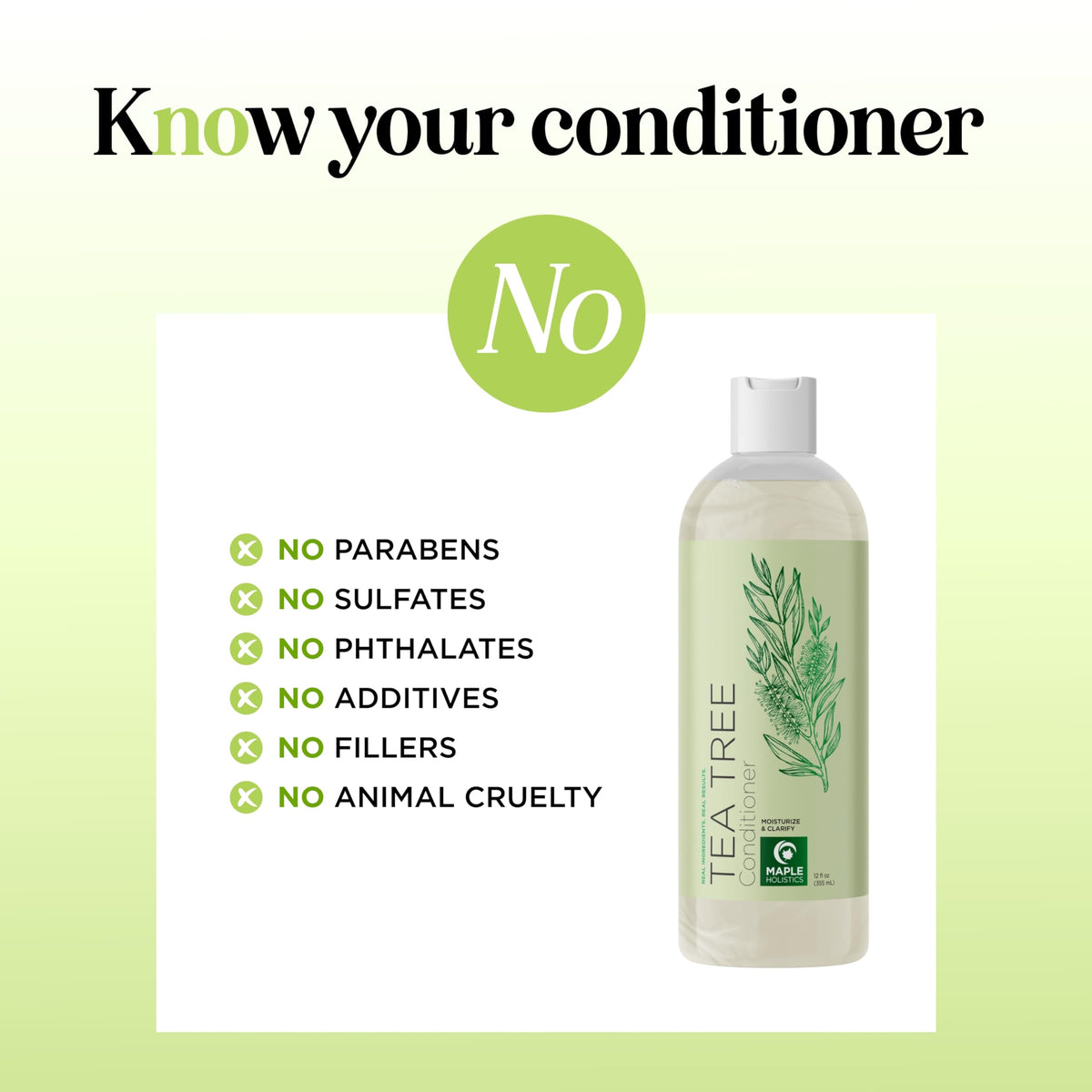 Packaging side highlights sulfate-free formula and clean ingredients.