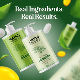 Maple Holistics Tea Tree packaging emphasizes eco-friendly design