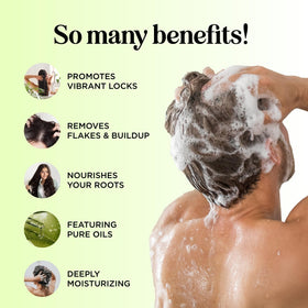 Maple Holistics ingredient blend of tea tree, sage, and rosemary for balanced scalp care.