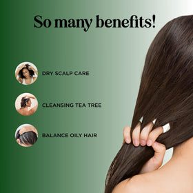 Maple Holistics Tea Tree Shampoo foamy lather during wash