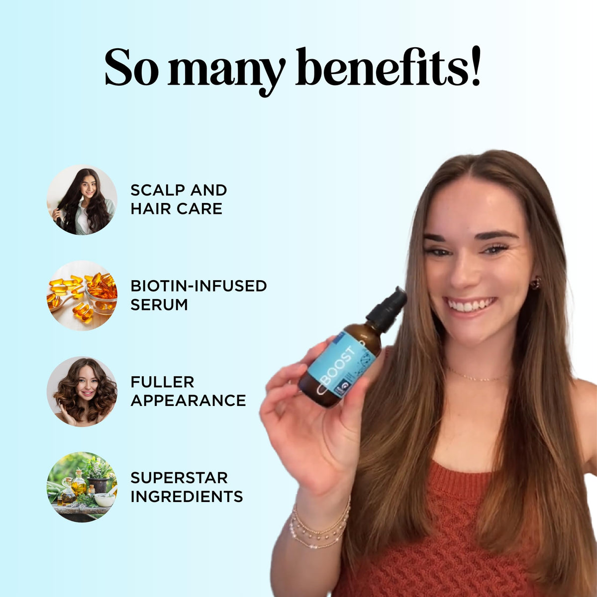 Maple Holistics Volumizing Biotin Hair Serum ingredients with rosemary