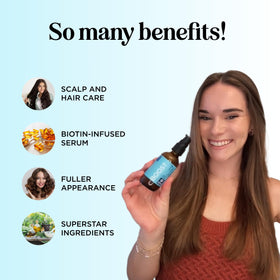 Maple Holistics Volumizing Biotin Hair Serum ingredients with rosemary