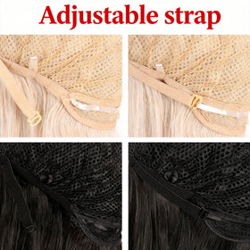 MapofBeauty light-blue wig care guide image with maintenance tips