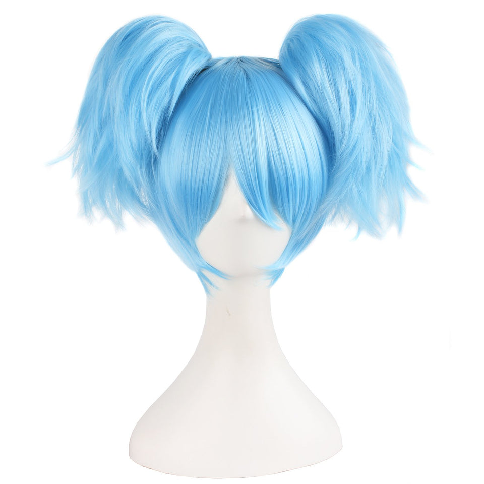 MapofBeauty light-blue wig front view for cosplay and daily styling