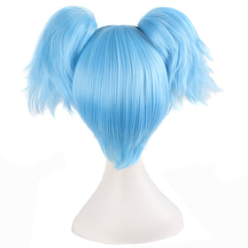 MapofBeauty light-blue wig with two ponytails included for versatile looks