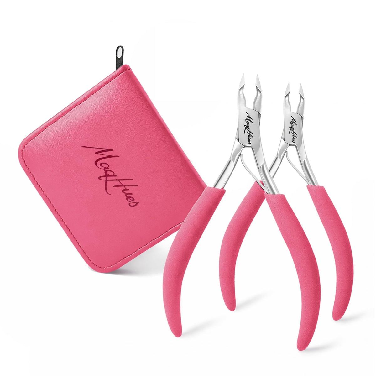 MAQHUES cuticle nippers 4mm jaw close-up shows precise trimming potential.