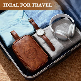 Durable PU leather build suits weekend trips and longer voyages.