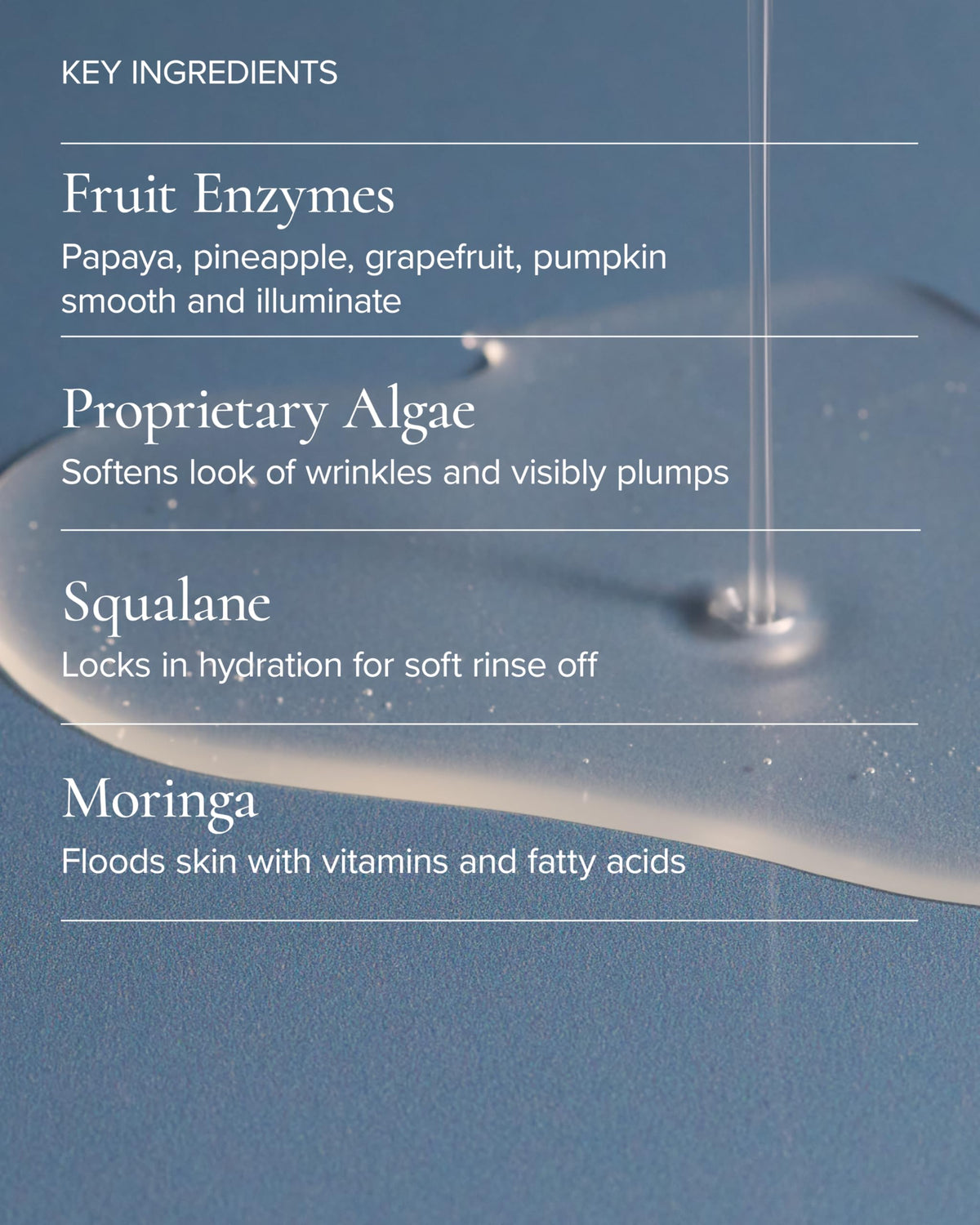 MARA Algae Enzyme Cleansing Oil ingredients seaweed and fruit enzymes highlight natural cleanse.