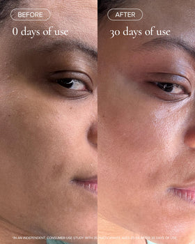 MARA Pearl Peptide Glaze texture on skin demonstrates lightweight, non-greasy application.