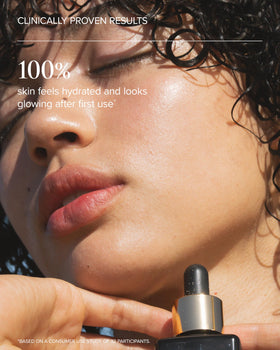 MARA Universal Face Oil uses on skin demonstrates gentle application