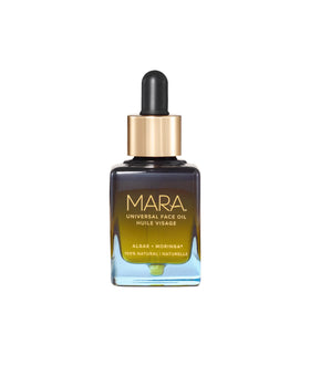 MARA Universal Face Oil bottle front showing hydration for all skin types