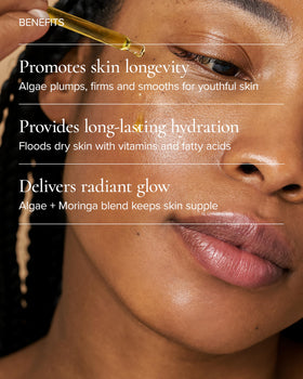 MARA Universal Face Oil texture swirl reveals silky non greasy finish