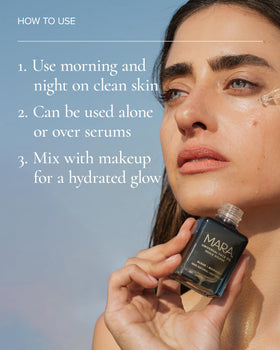 MARA Universal Face Oil vanity scene suggesting daily use