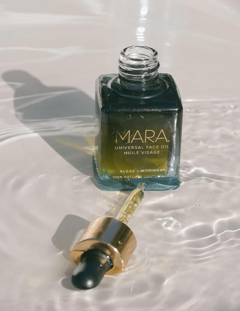 MARA Universal Face Oil vegan cruelty-free badge signals clean luxury skincare.