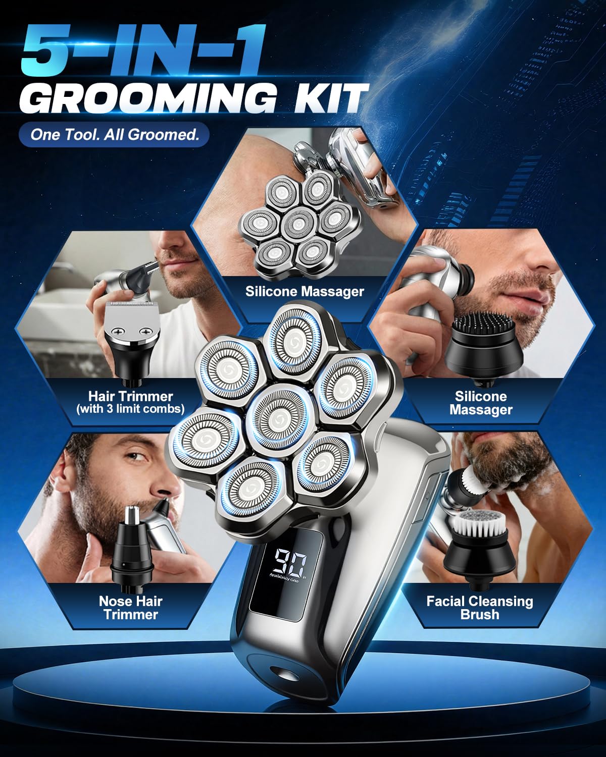 Maraiss shaver with ergonomic handle for comfortable grooming