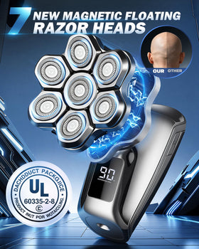 Maraiss shaver showing magnetic detachable blade for easy maintenance