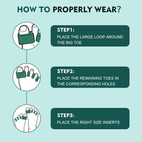 Marbe toe separators are easy to clean and reusable for daily mobility.