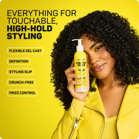 Marc Anthony Strictly Curls Flex Gel defines curls with natural movement.