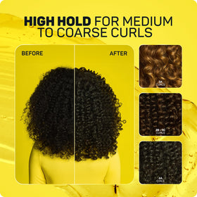 Marc Anthony Strictly Curls Flex Gel provides a high shine finish that enhances curl texture.
