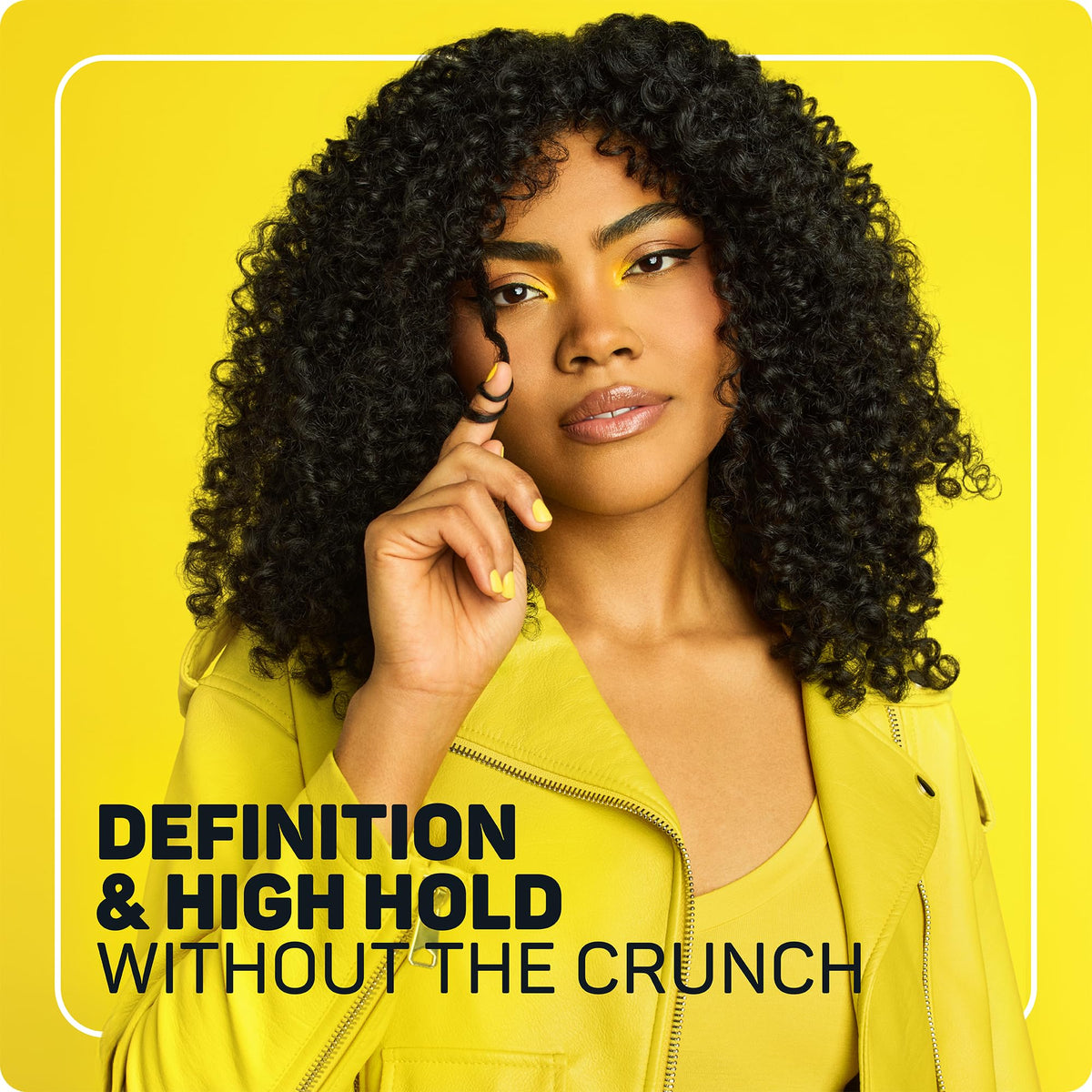 Apply on wet hair and scrunch for curl formation with Marc Anthony Flex Gel.