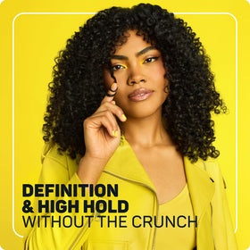 Apply on wet hair and scrunch for curl formation with Marc Anthony Flex Gel.