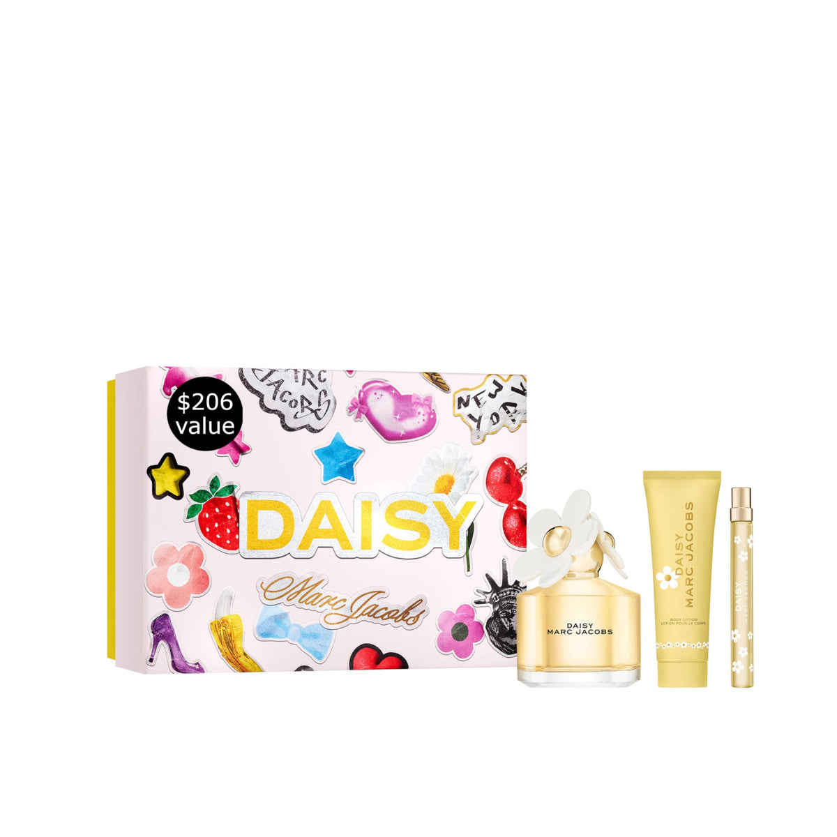 Marc Jacobs Daisy 3-Piece Set box front, ideal spring gift presentation