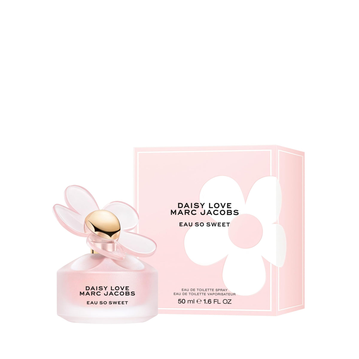 Marc Jacobs Daisy Love gift box suggests elegant, celebratory presentation.