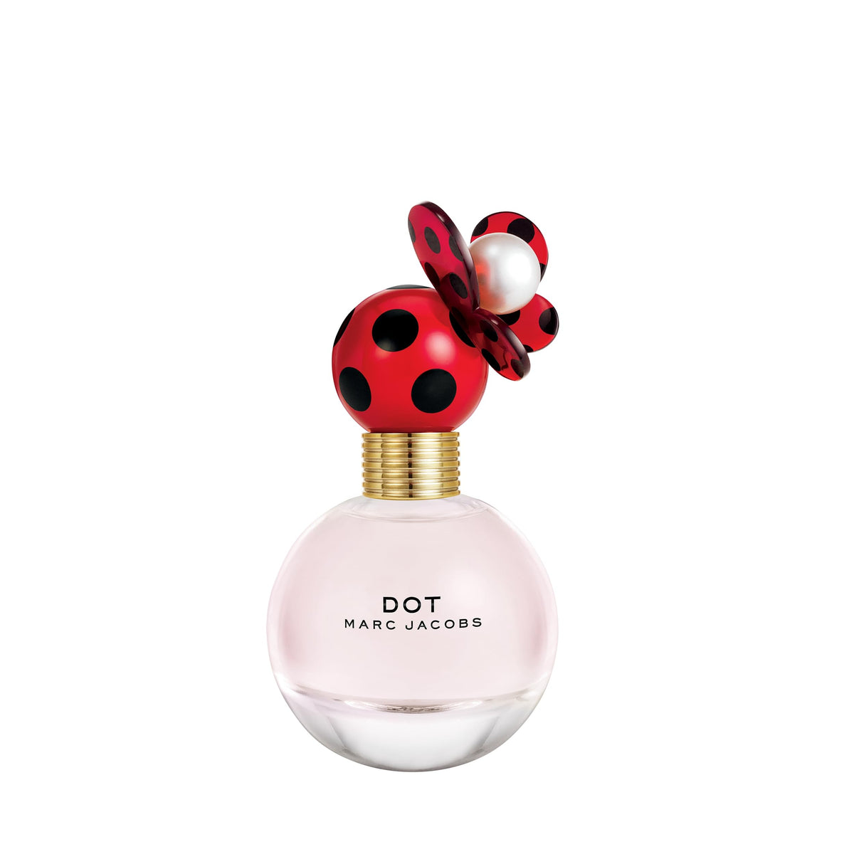 Marc Jacobs Dot bottle closeup highlighting polka dot design for a playful look