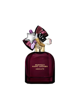 Marc Jacobs Perfect Absolute bottle with caramel fig accent, great for bold daytime wear.