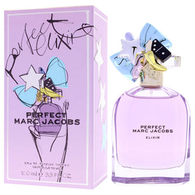 Marc Jacobs Perfect Elixir bottle glass shine highlights premium presentation