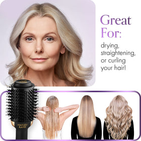MARCEL RAND ionic technology reduces frizz and enhances manageability