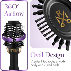 MARCEL RAND nylon pin and tufted bristles detangle with gentle control