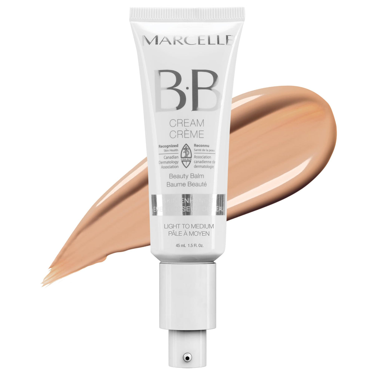 Marcelle BB Cream Beauty Balm bottle front view showing smooth, ready-to-wear tint.