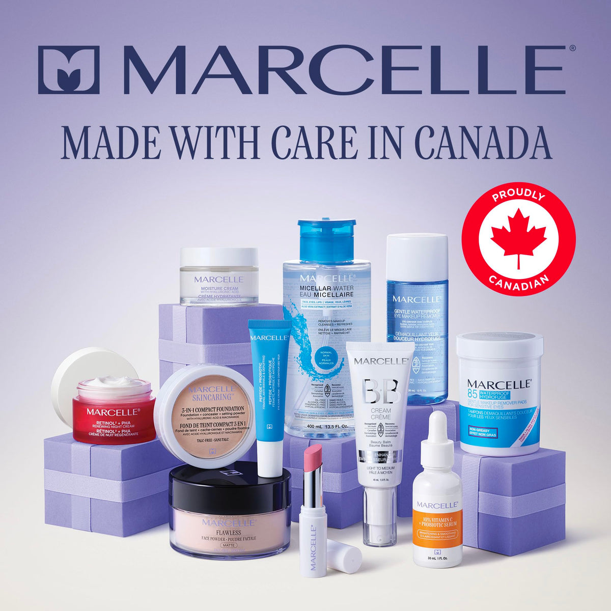 Marcelle micellar water no rinse cleansing option.