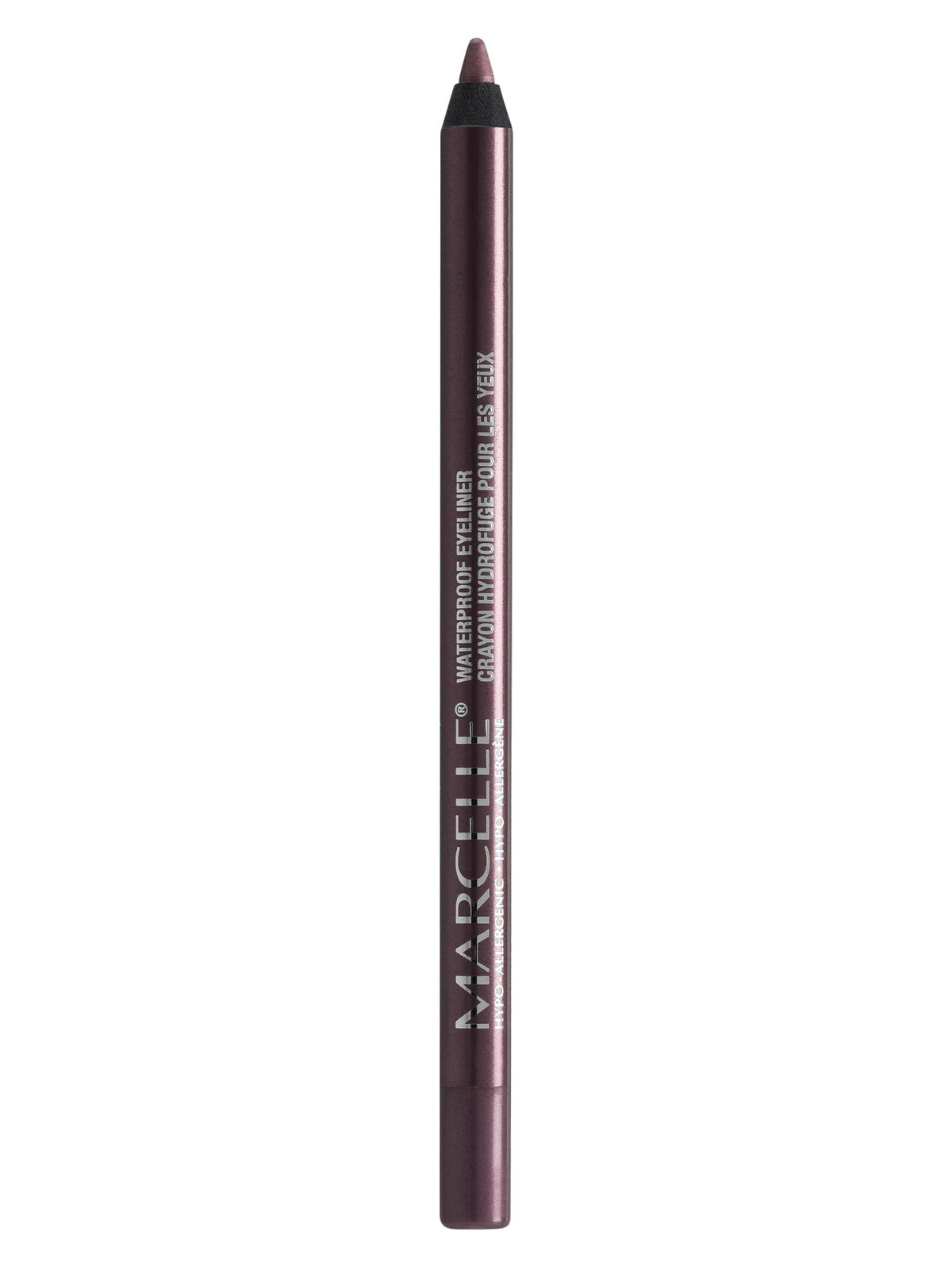 Marcelle Waterproof Eyeliner Mulberry precision-tip close-up for long-lasting definition