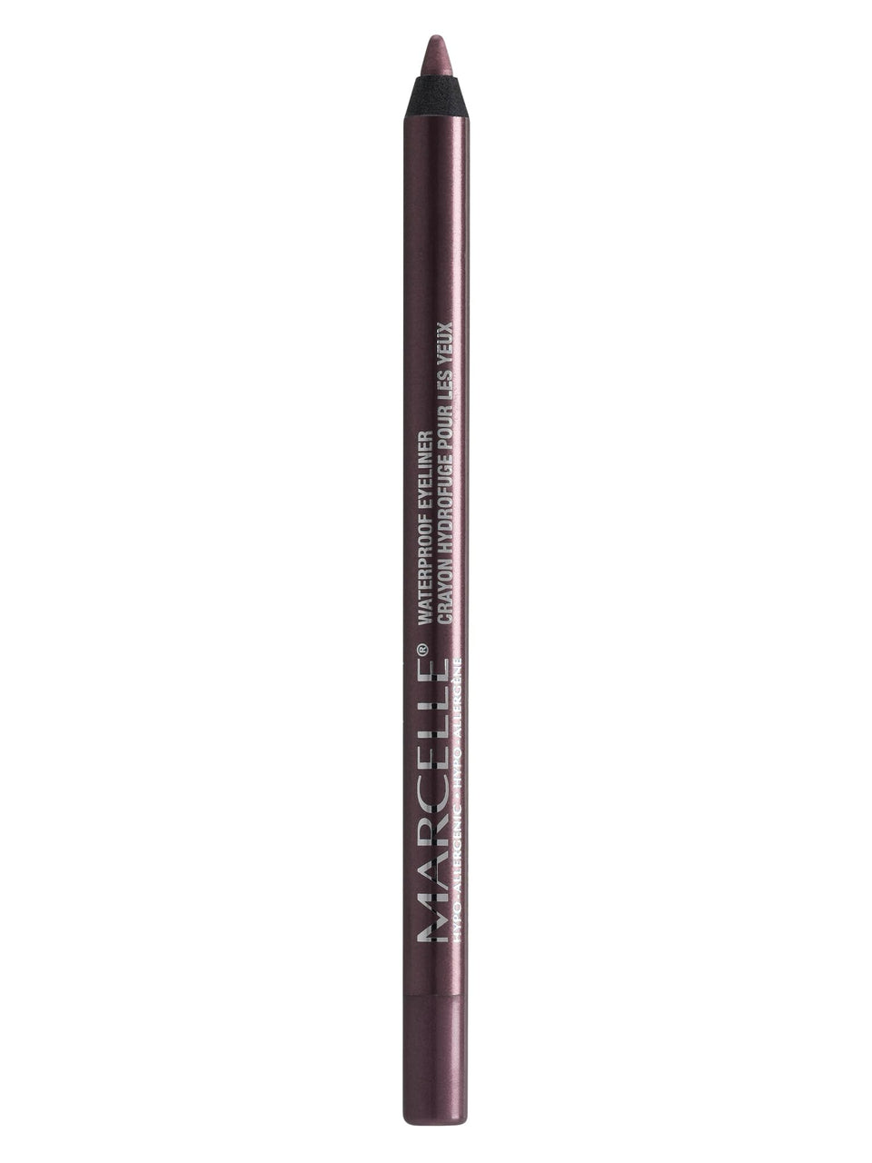 Marcelle Waterproof Eyeliner Mulberry precision-tip close-up for long-lasting definition