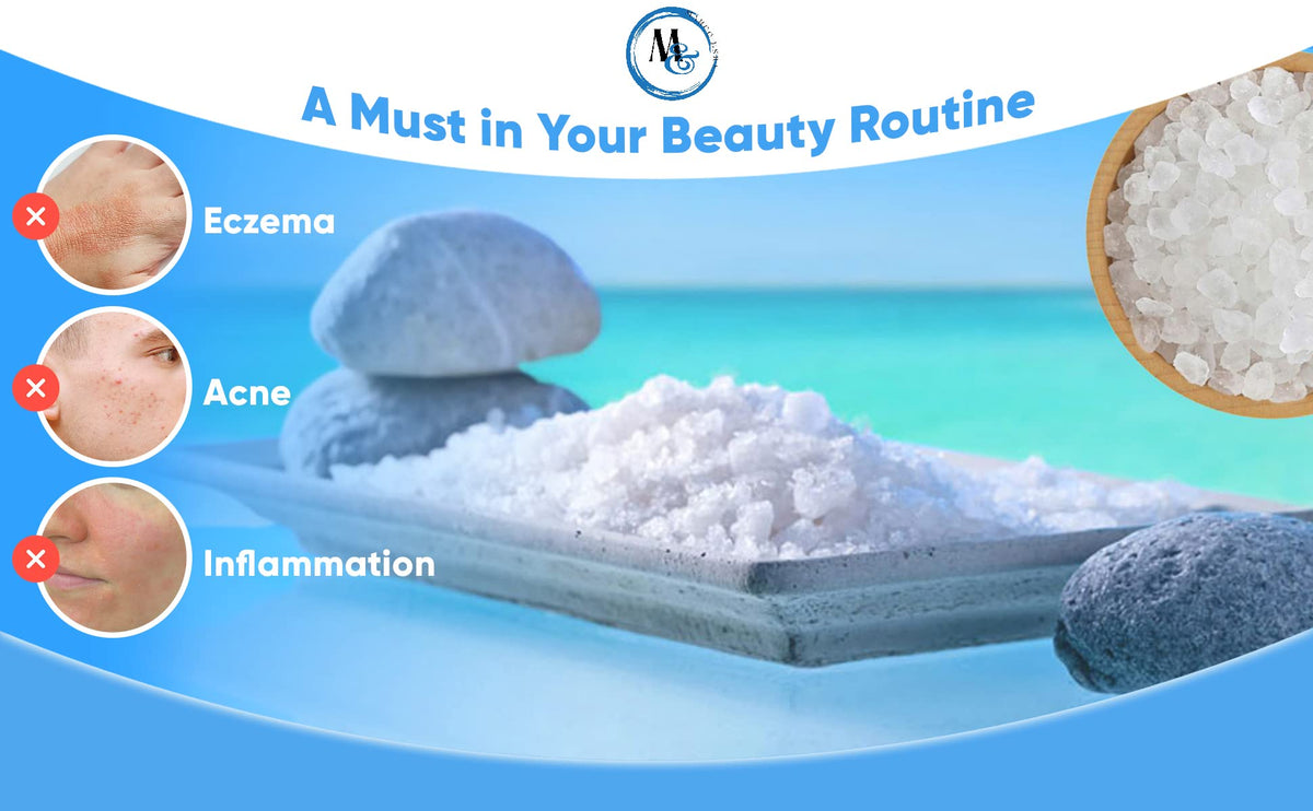 MARCO ESRA Dead Sea salts foot soak demonstrates a comforting mineral-rich ritual.