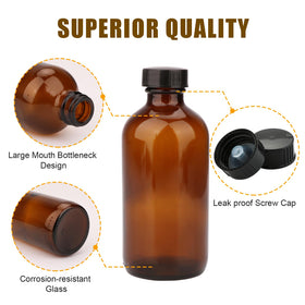 Maredash 50-pack amber glass bottles ready for batch projects