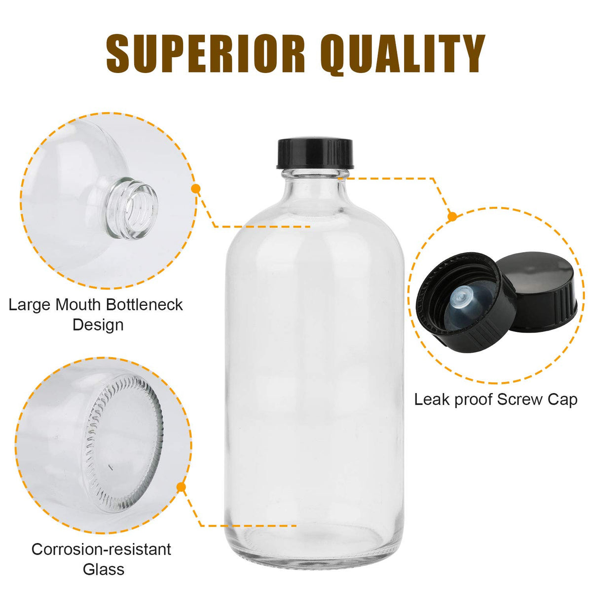 Maredash multipurpose storage bottle for essential oils, spices, or tinctures