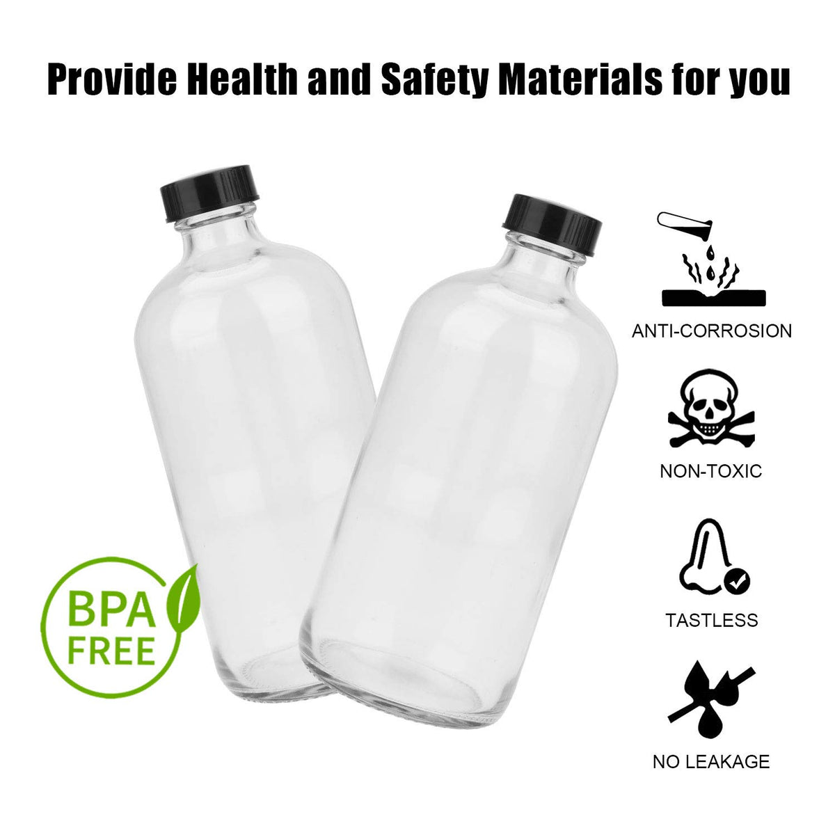Maredash solid glass bottle with corrosion resistance for high-concentration liquids