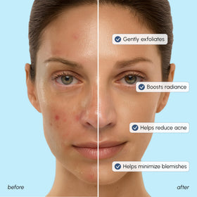 MAREE Glycolic Toner texture close-up highlights fine exfoliating particles.