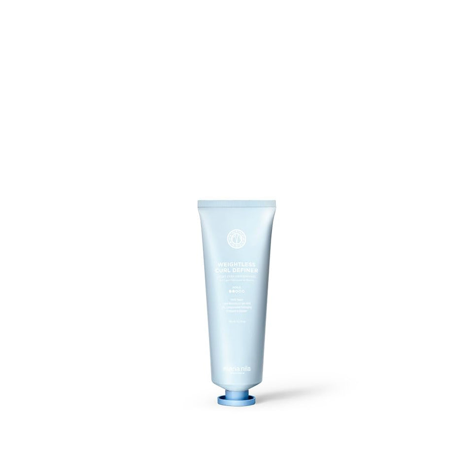 Maria Nila Coils & Curls styling gel bottle showing lightweight curl hold