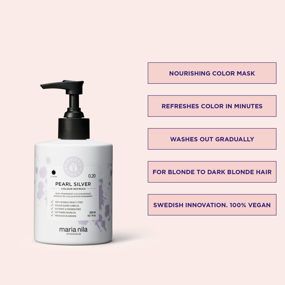 Pearl Silver color mask jar showing creamy formula for intermediate color refresh.