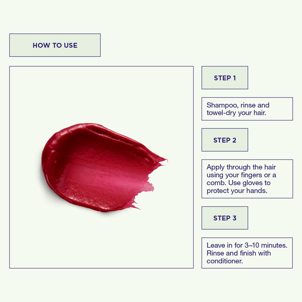Maria Nila Color Refresh Pink Pop application on hair for quick at-home touch-ups