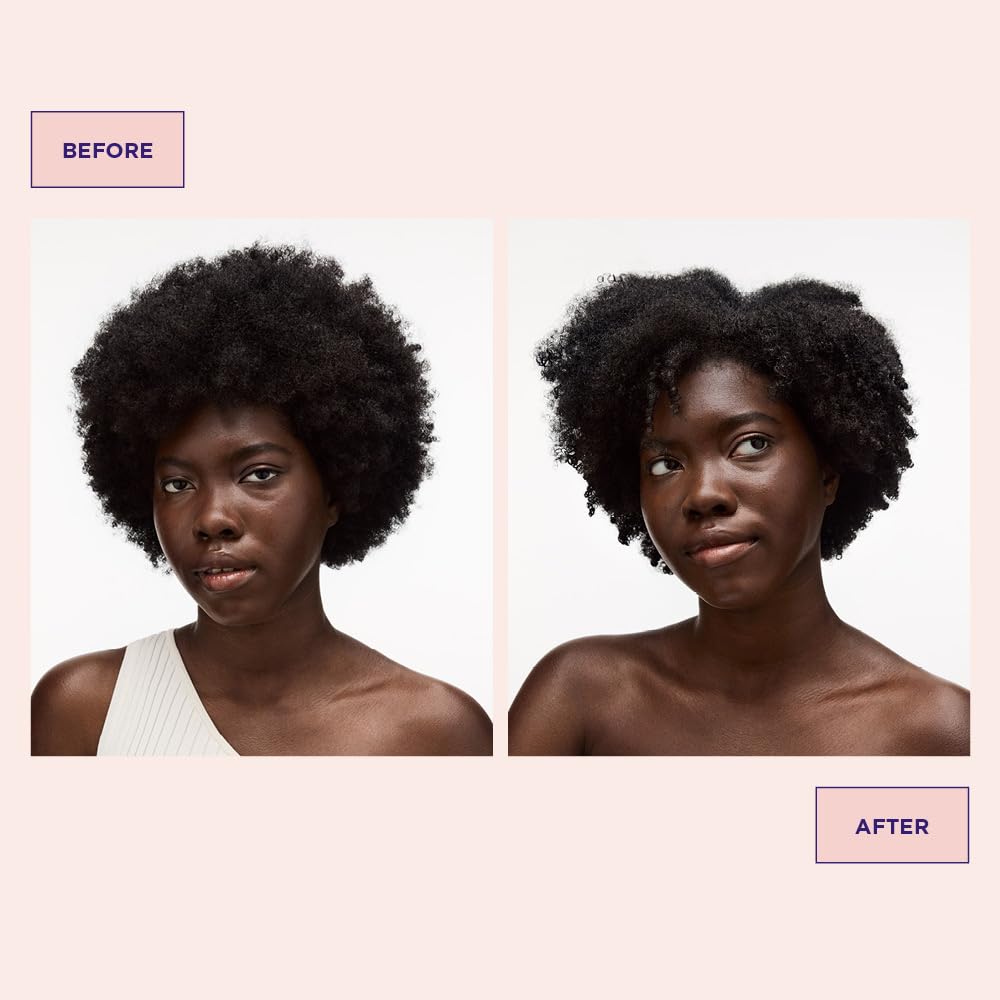 Frizz-control focus of Curlicue Cream helps humidity resistance for polished waves