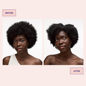 Frizz-control focus of Curlicue Cream helps humidity resistance for polished waves