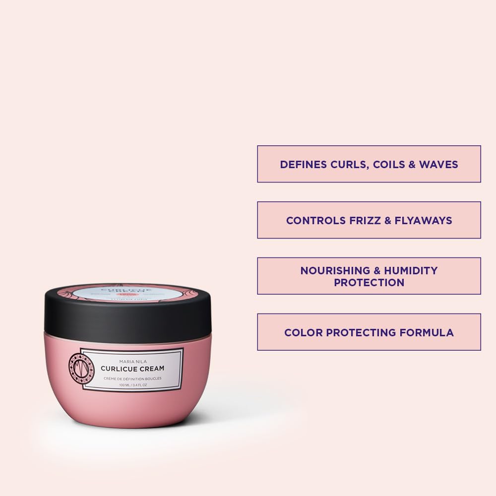 Curlicue Cream hair application demonstrates even distribution for smooth curls