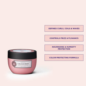 Curlicue Cream hair application demonstrates even distribution for smooth curls