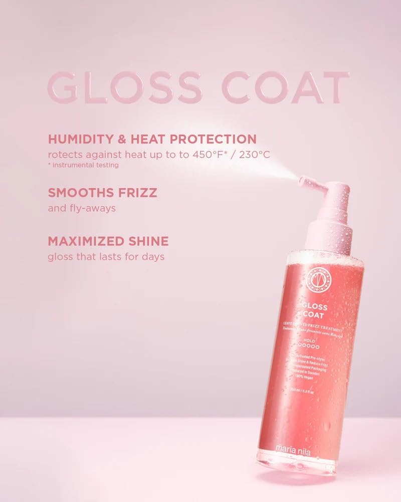 Silky, shiny hair after using Maria Nila Gloss Coat.