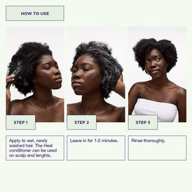 Silky texture of Head & Hair Heal enhances even distribution